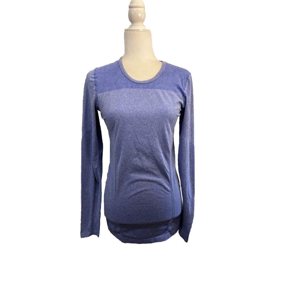 Fabletics Eureka Seamless Long Sleeve Athletic Shirt Women Large Purple